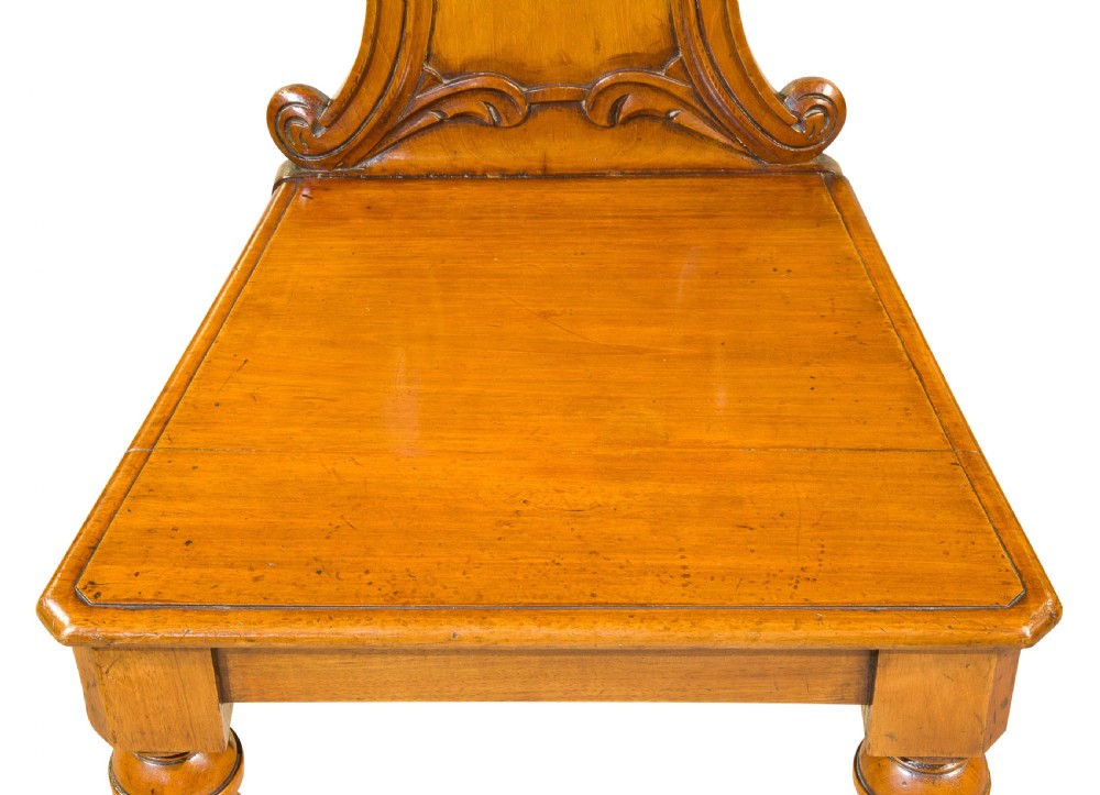 Victorian mahogany hall chairs View VI