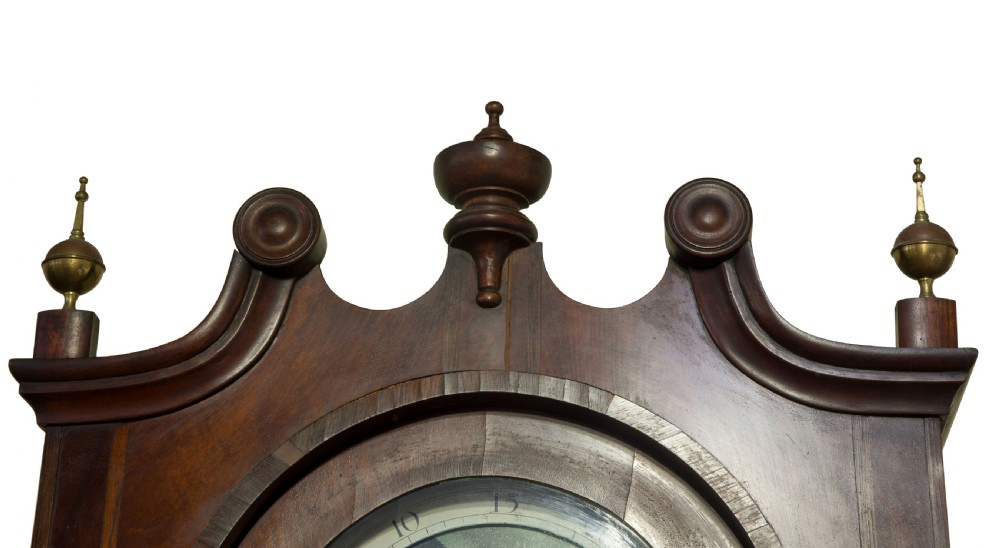 19thc mahogany longcase clock View IX