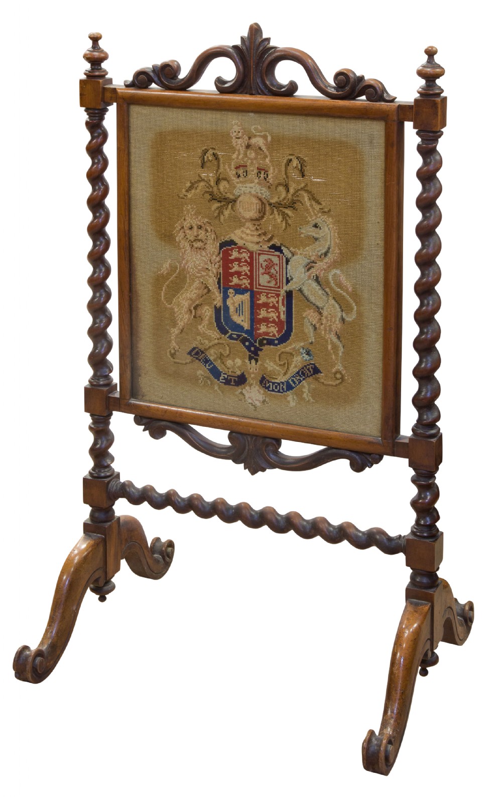 Needlepoint firescreen