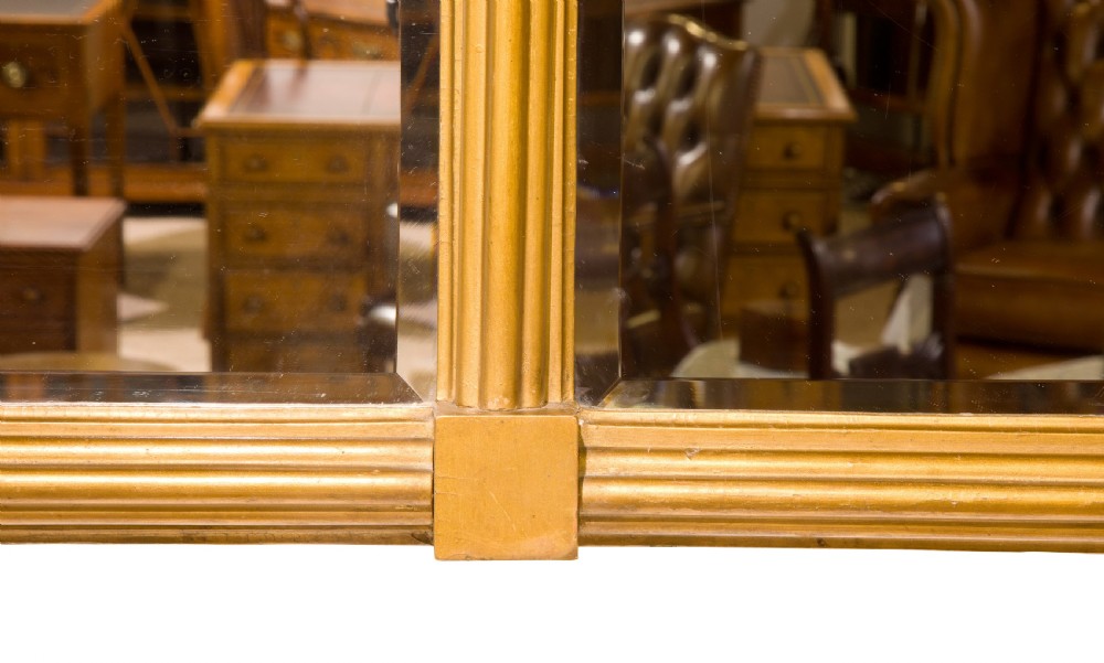 19thc giltwood overmantel mirror  View V