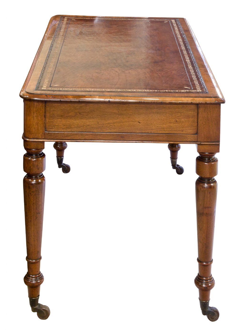 Victorian mahogany 2 drawer writing table View IV