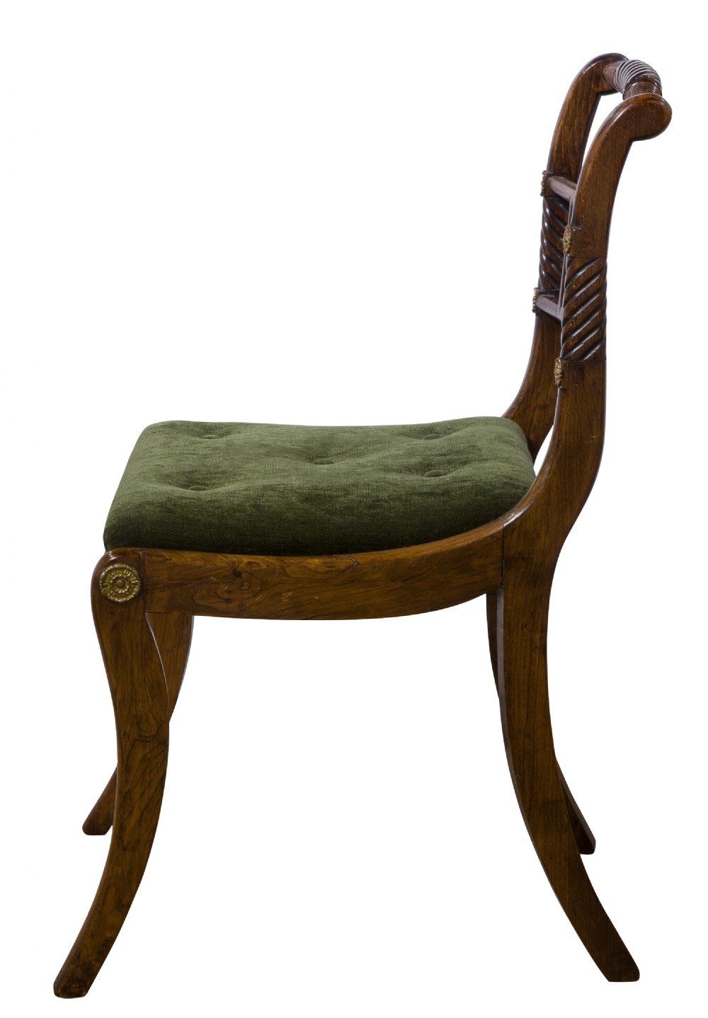Set of 6 Regency faux rosewood chairs View IV