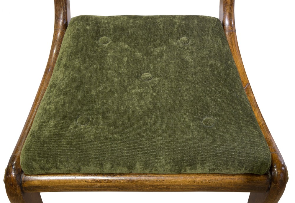 Set of 6 Regency faux rosewood chairs View X