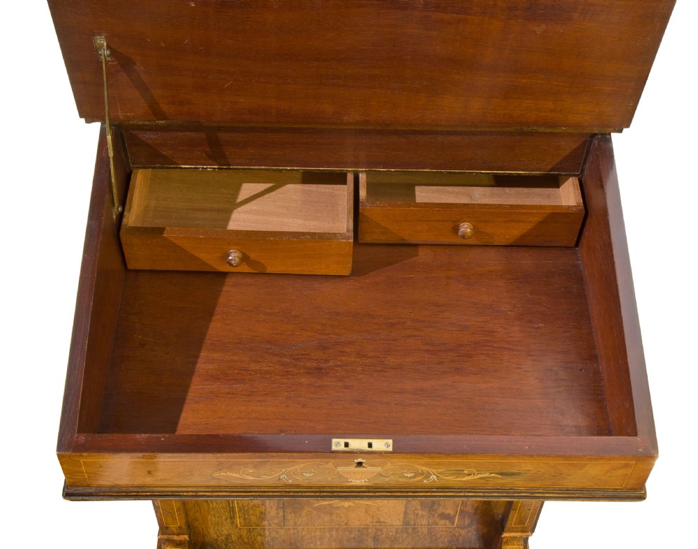 English marquetry rosewood davenport View VI