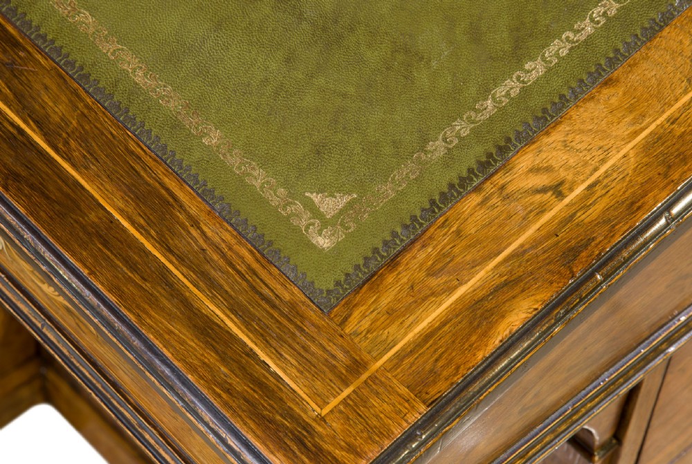 English marquetry rosewood davenport View VIII