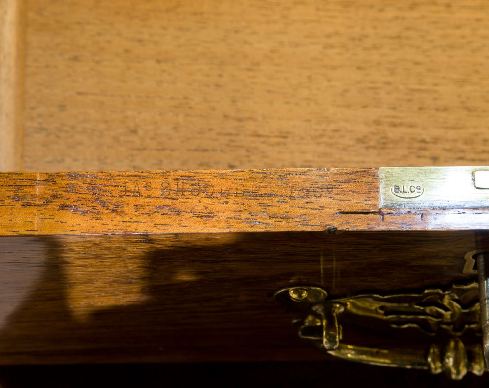English marquetry rosewood davenport View XI