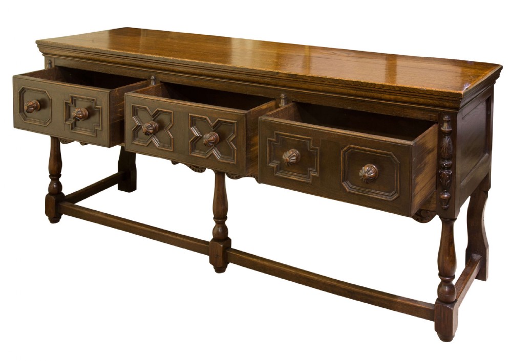 19thc oak dresser base View II