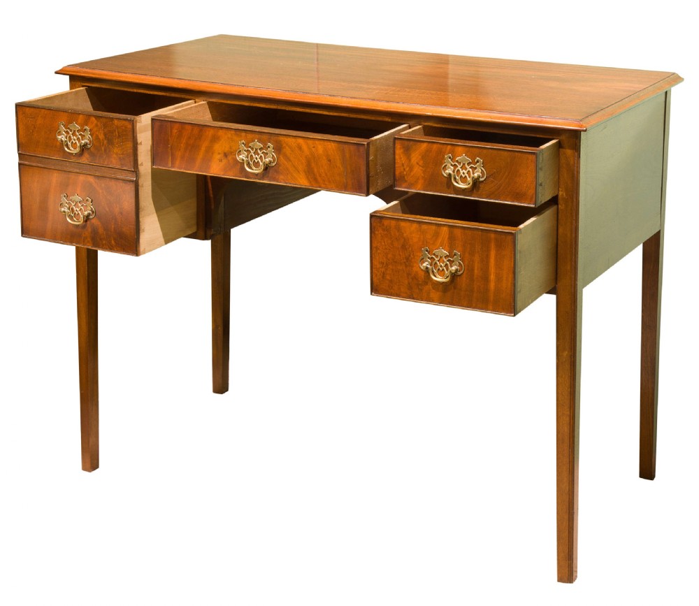 George III Style Mahogany Dressing Table c.1900 View IV