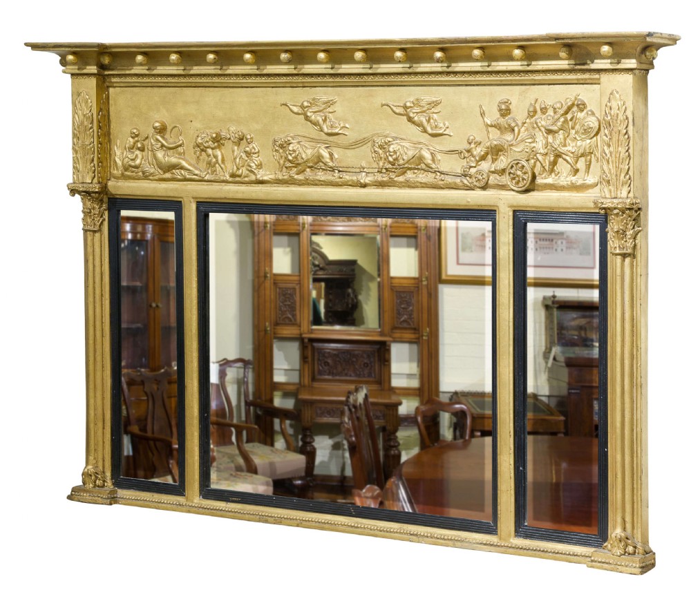 19thc overmantel mirror View IV