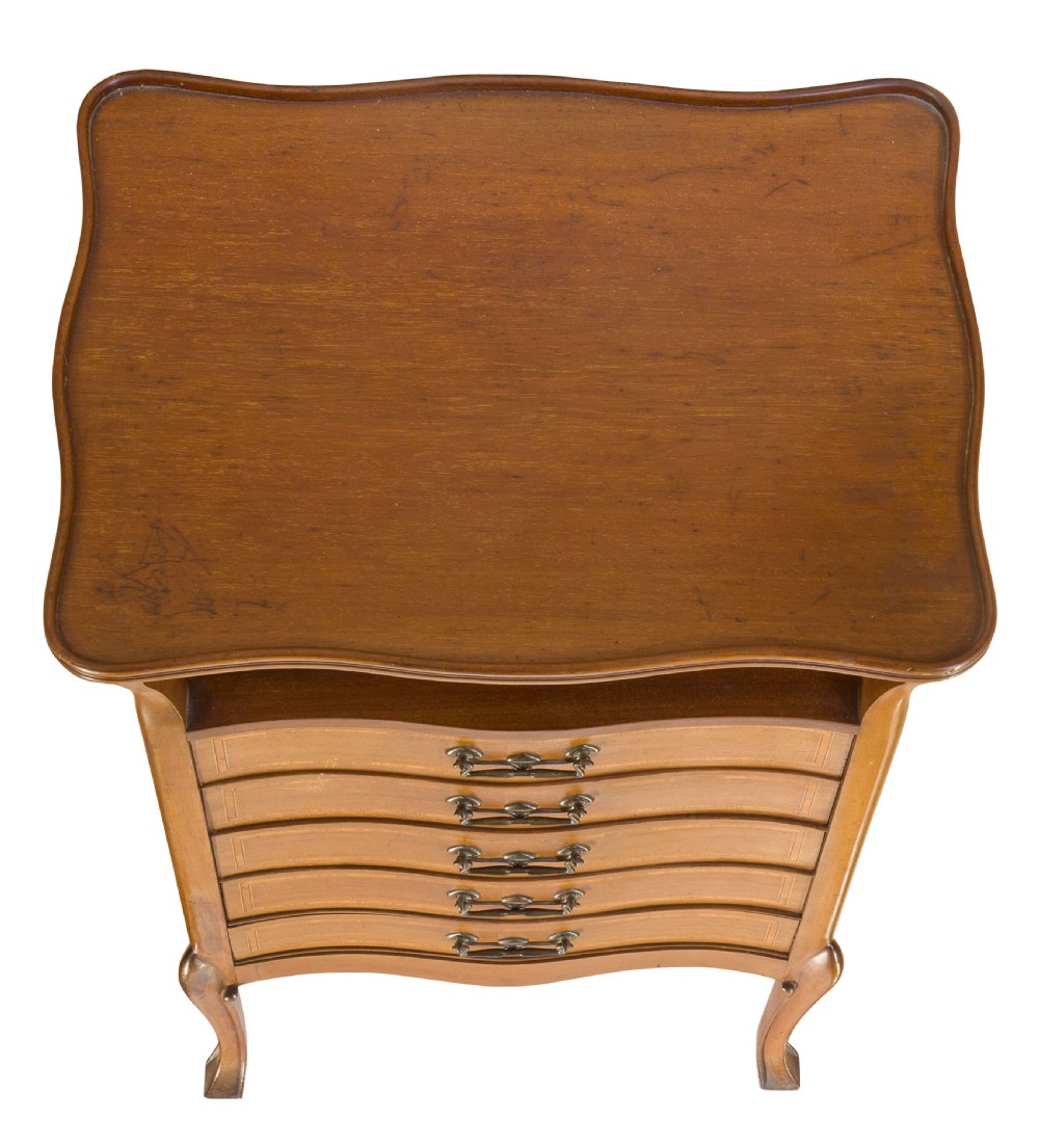 Edwardian String-inlaid Music Cabinet View V
