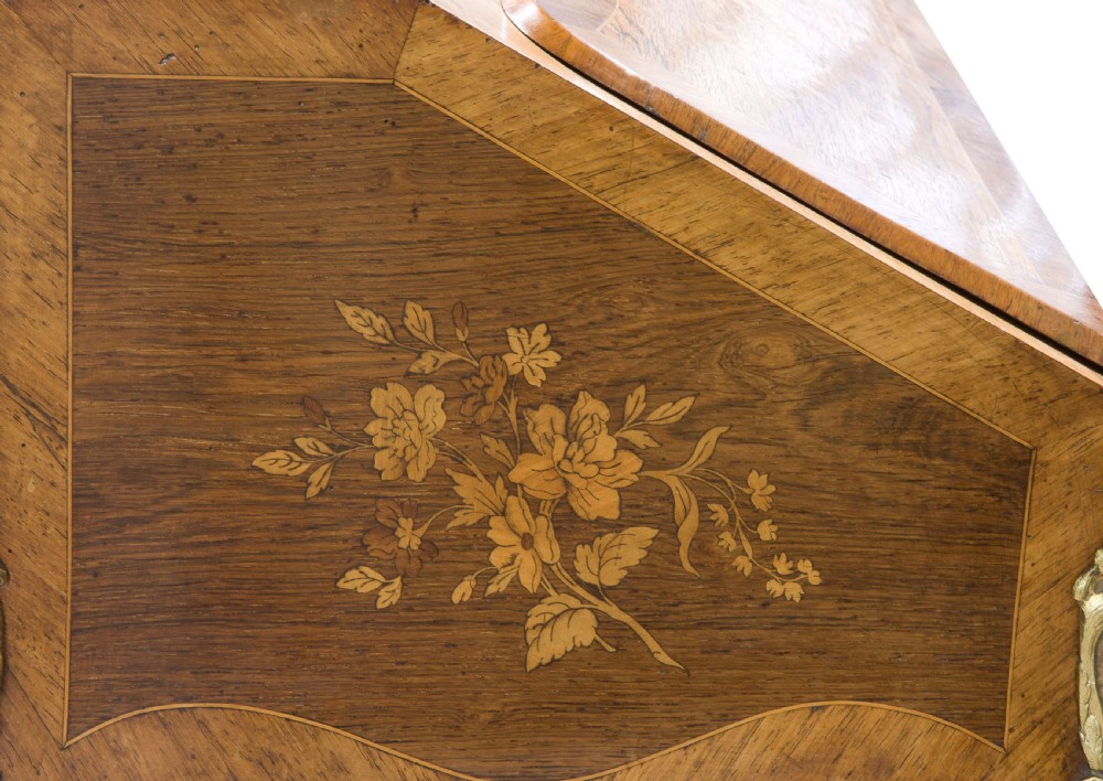 Mounted Marquetry & Rosewood Ladies Bureau View VI