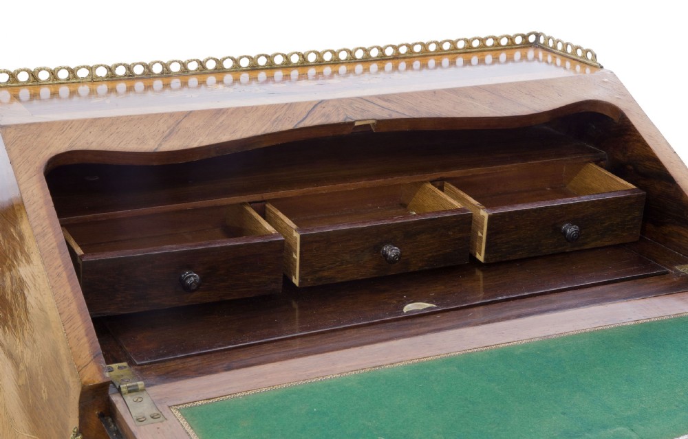 Mounted Marquetry & Rosewood Ladies Bureau View VII