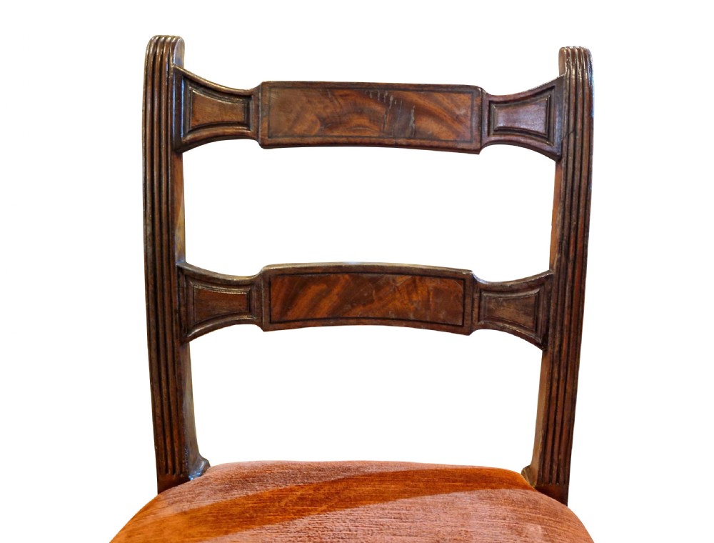 Set of Four Regency Mahogany Chairs View V