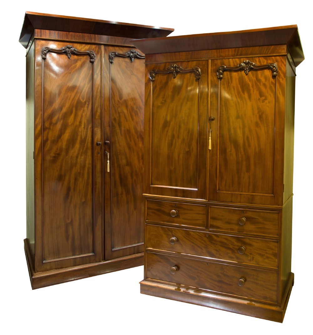 Victorian Mahogany Wardrobe View VII