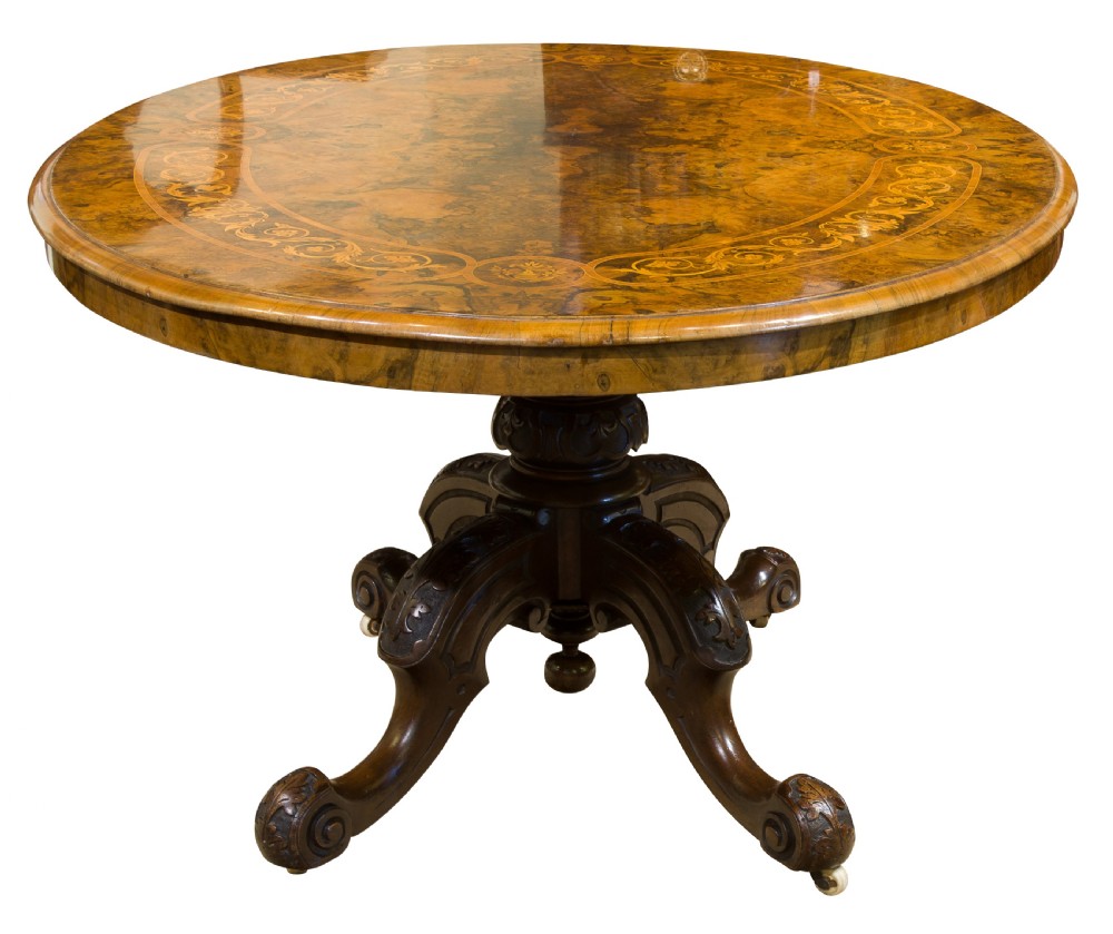 Exceptional Victorian Oval Walnut Centre Table View III