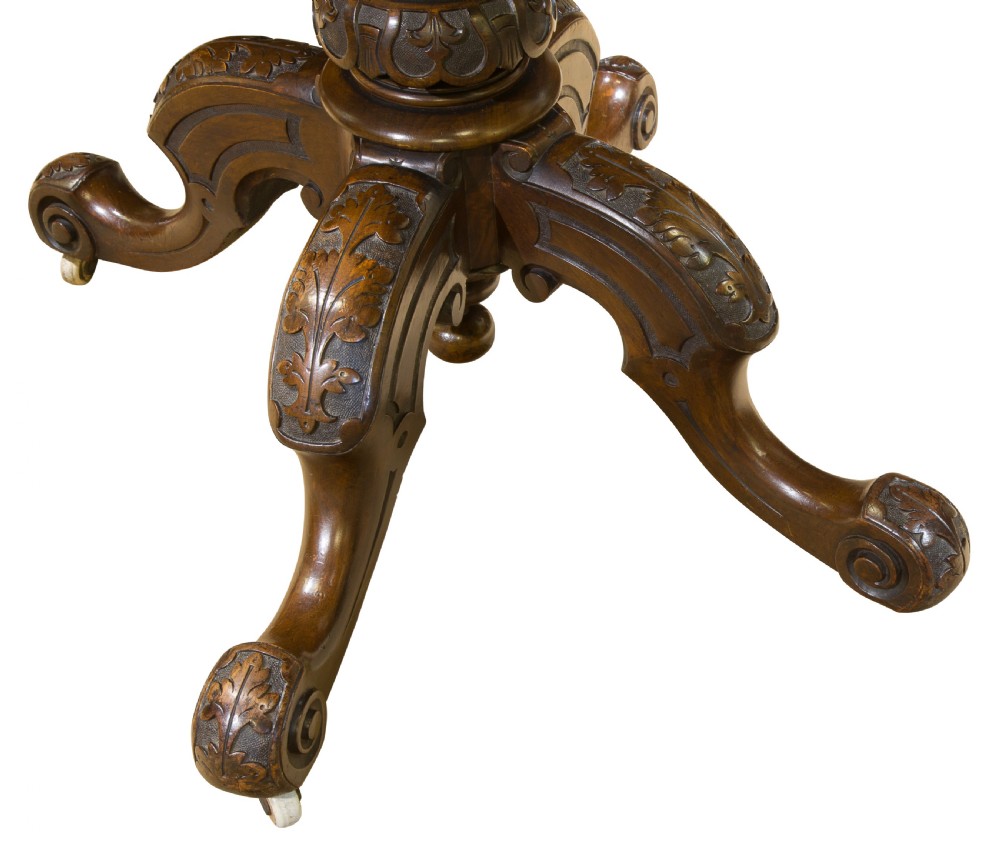 Exceptional Victorian Oval Walnut Centre Table View VI
