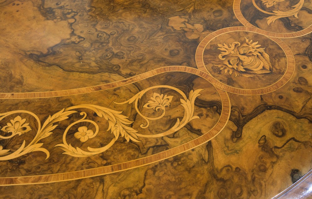 Exceptional Victorian Oval Walnut Centre Table View VII
