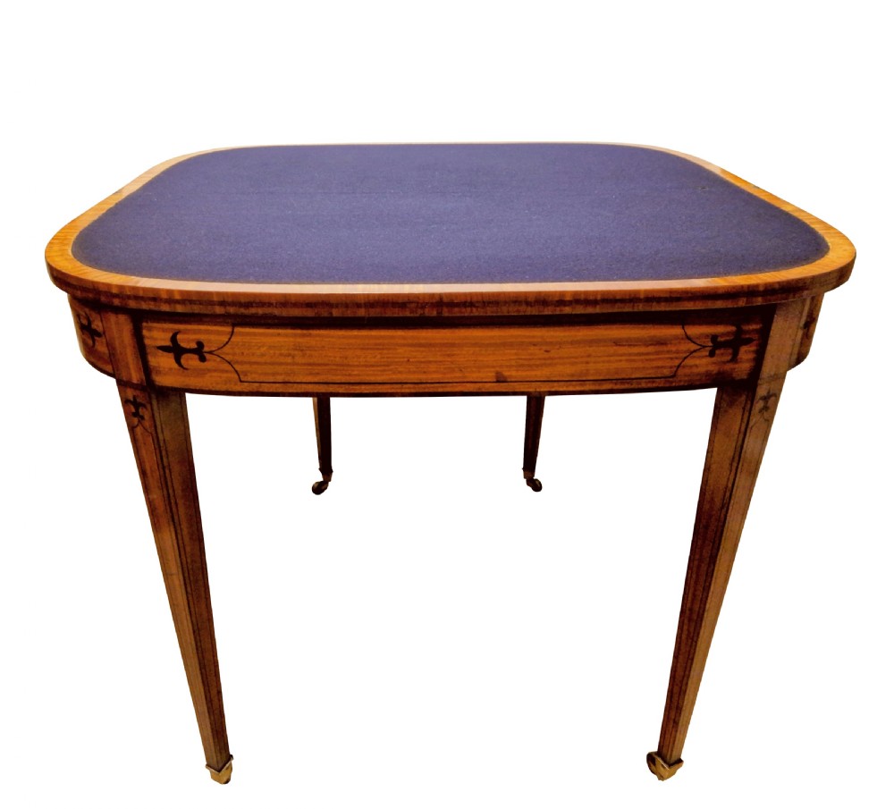 18thc Satinwood Card Table View II