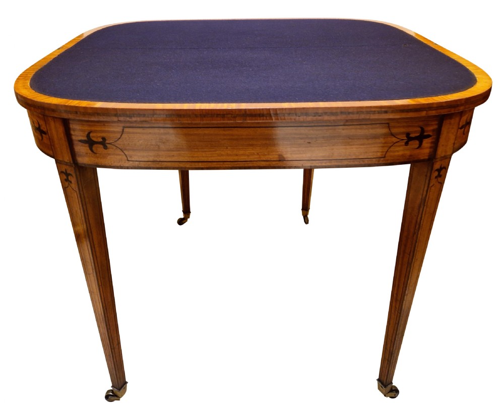 18thc Satinwood Card Table View IV