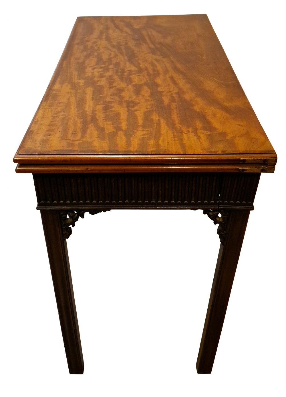 George III Mahogany Concertina Card Table