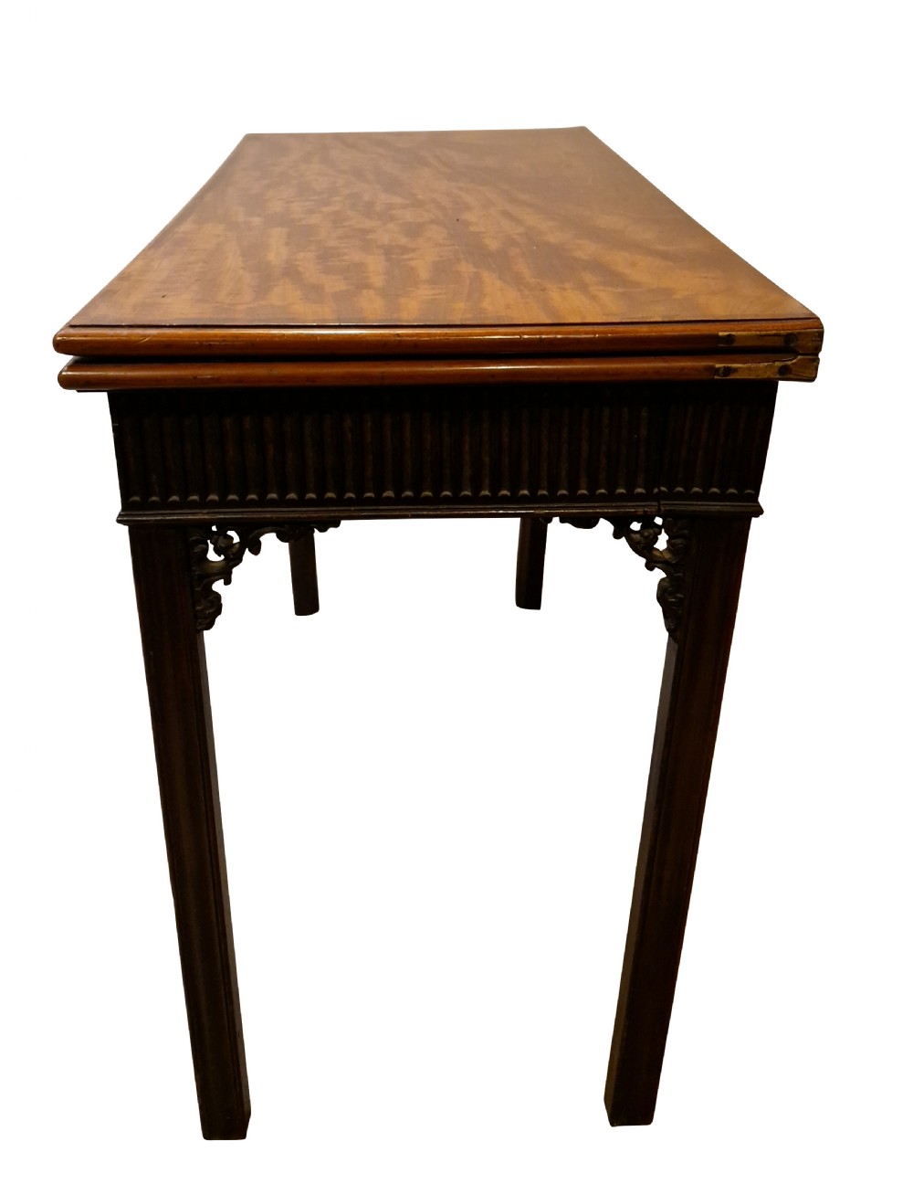 George III Mahogany Concertina Card Table View VI