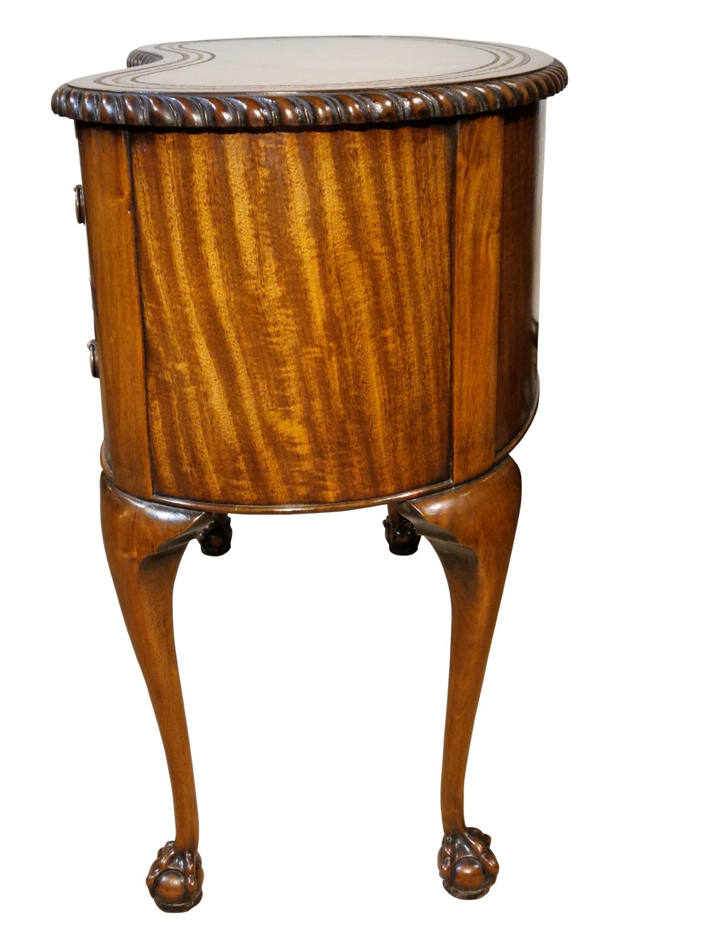 Mahogany and Leather Top Kidney Shaped Desk View III
