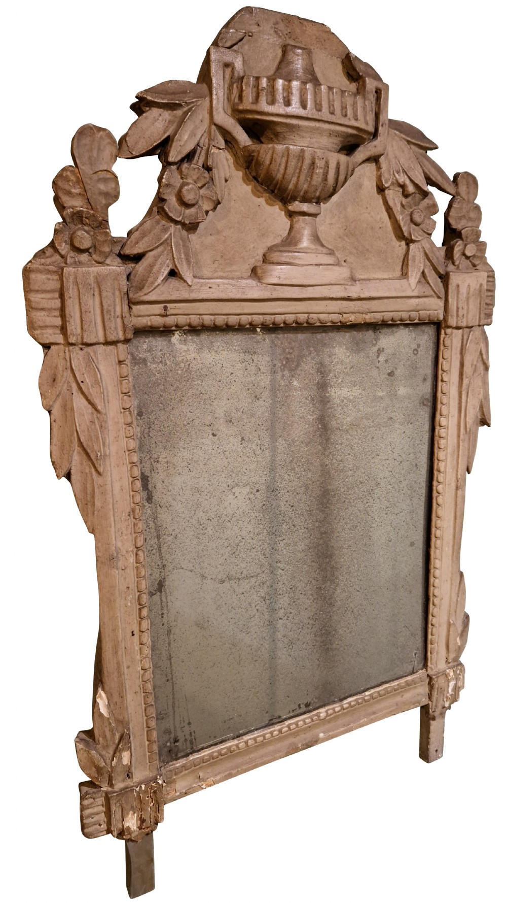 Louis XV Painted Carved Mirror