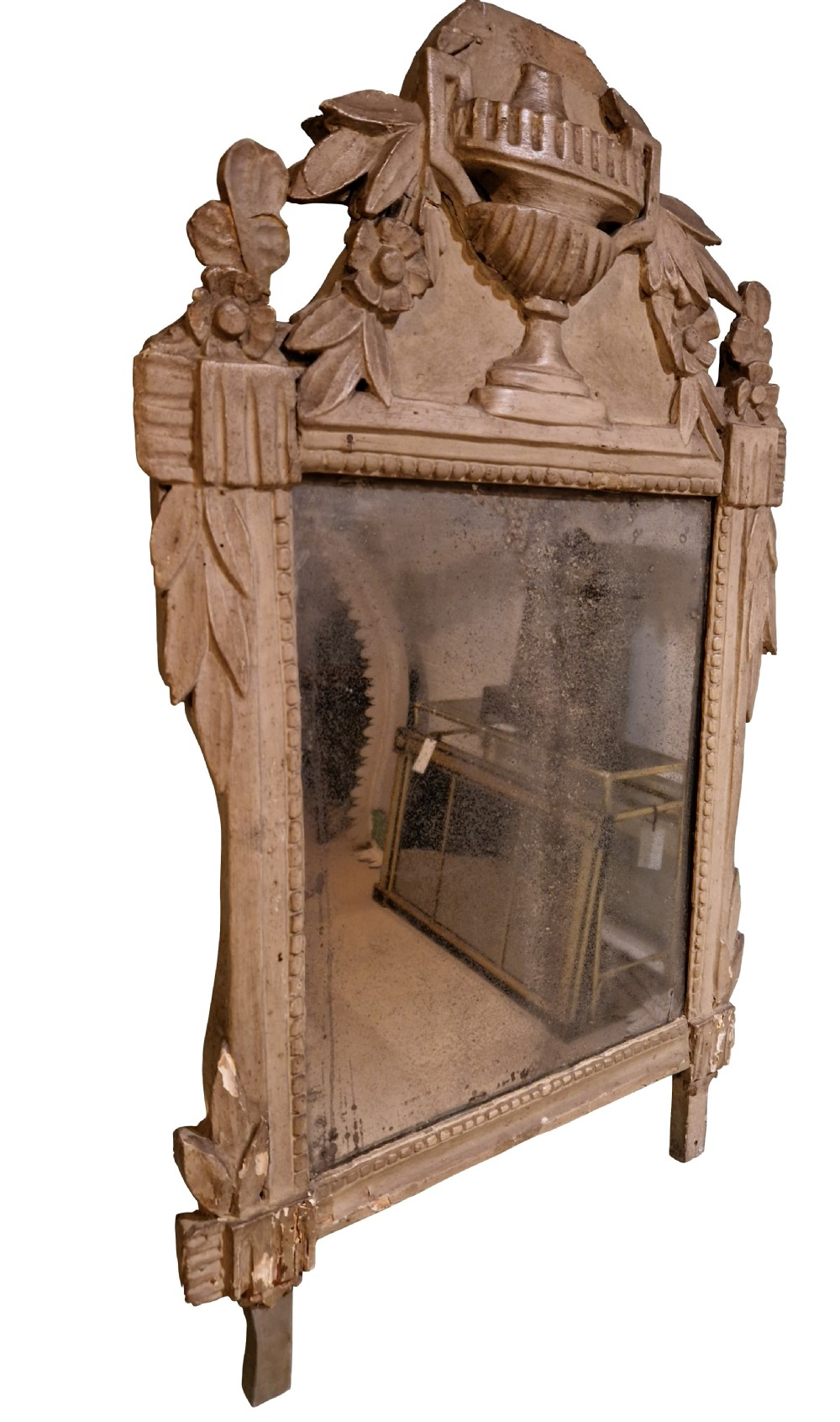 Louis XV Painted Carved Mirror View V