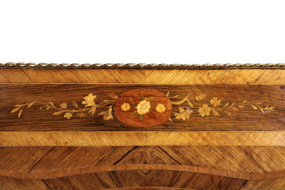 French Ormolu Mounted Marquetry and Rosewood Ladies Bureau View IX