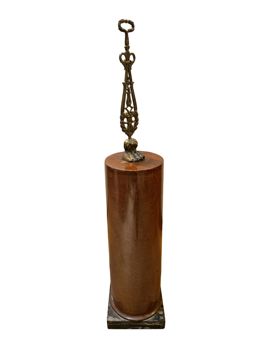 19th Century Simulated Porphyry Scagliola Column View III