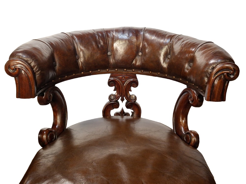 William IV Mahogany Library Chair View VI
