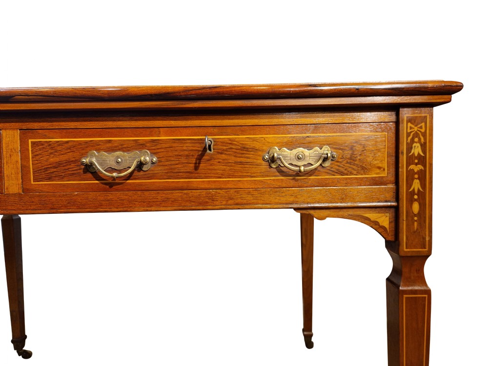 Rosewood two drawer writing table  View IV