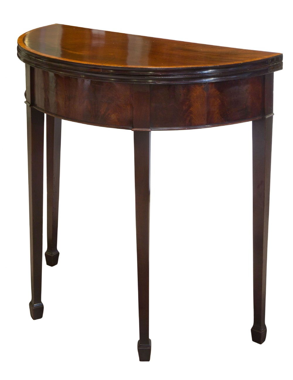 Geo III Mahogany and Tulipwood Card Table