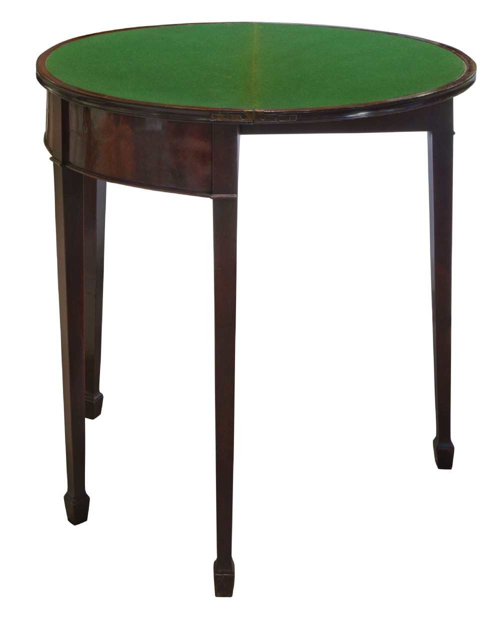 Geo III Mahogany and Tulipwood Card Table View III
