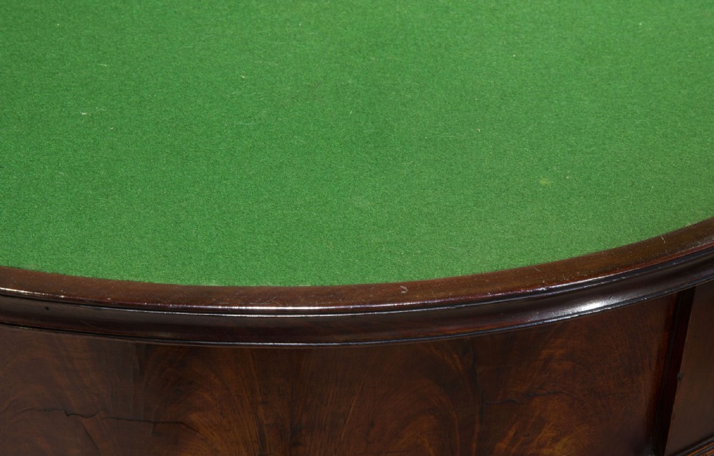 Geo III Mahogany and Tulipwood Card Table View V