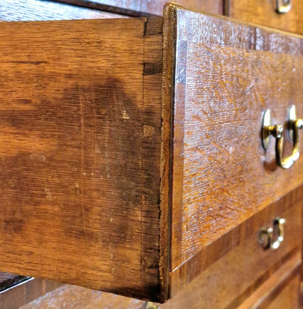 Geo III Oak Lincolnshire Chest of Drawers View III