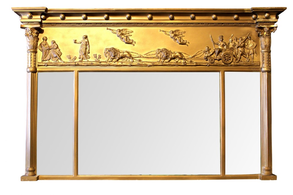 Regency Overmantel  Mirror