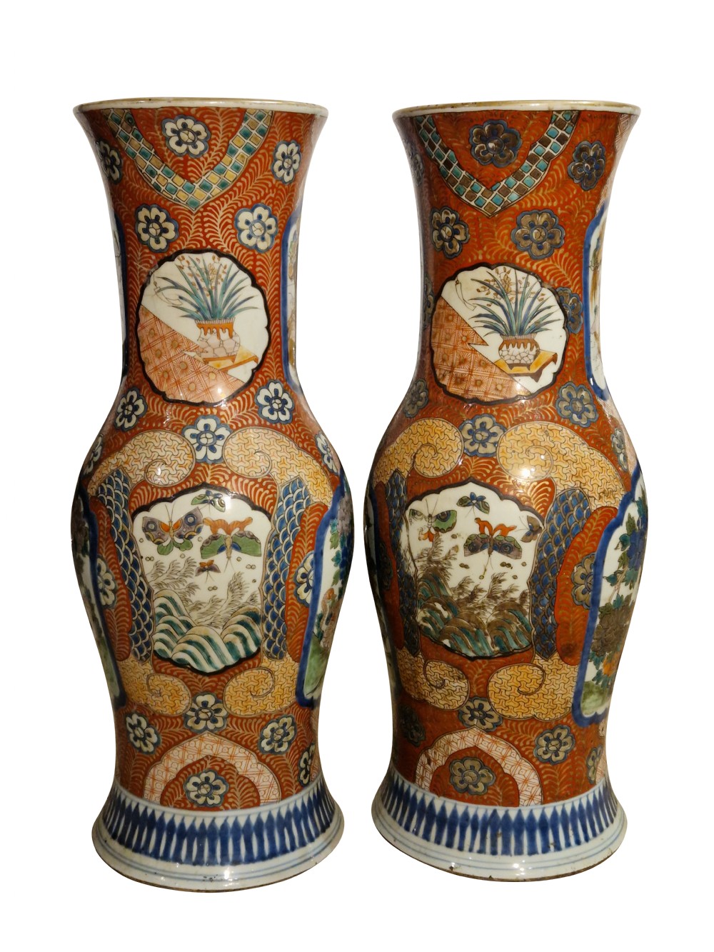 Large Pair of Vases - Meiji Period View III