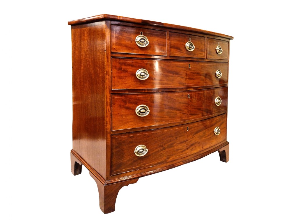 George III Bow-fronted Chest of Drawers View II