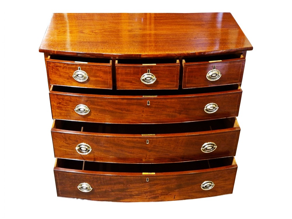 George III Bow-fronted Chest of Drawers View IV