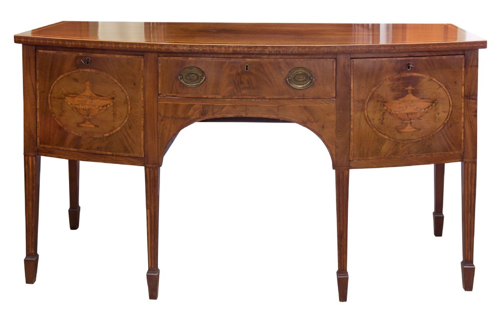 Bowfronted Mahogany Sideboard View II