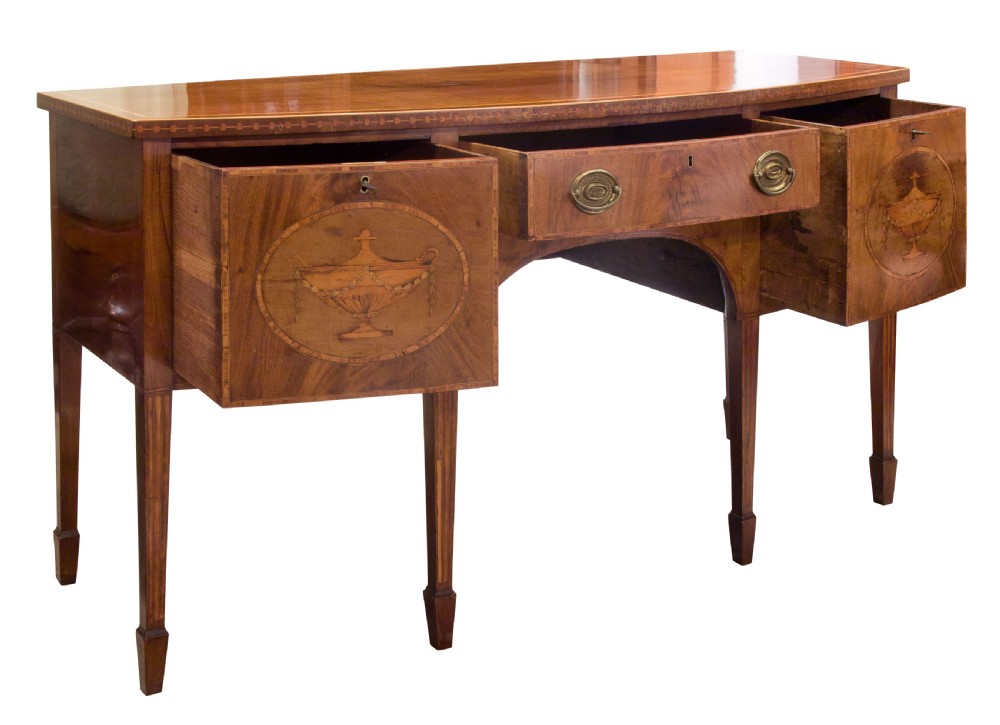 Bowfronted Mahogany Sideboard View IV