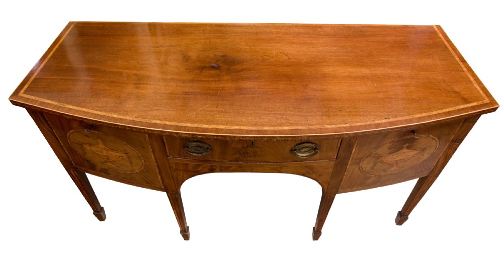 Bowfronted Mahogany Sideboard View V