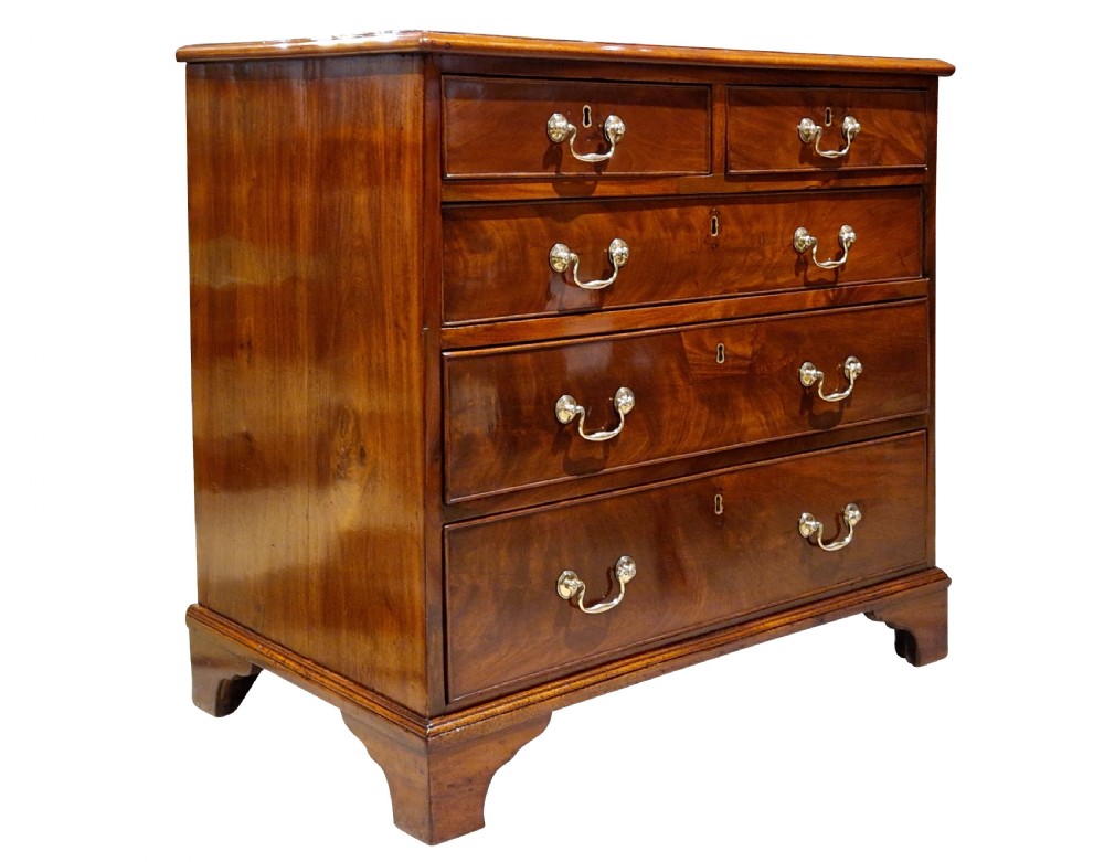 Small George III Mahogany Chest of Drawers View IV