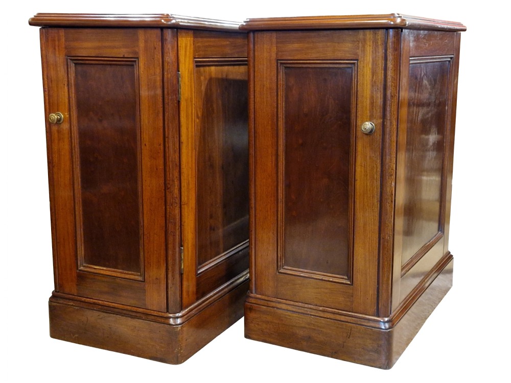 Pair of Victorian Mahogany Bedside Cupboards View III