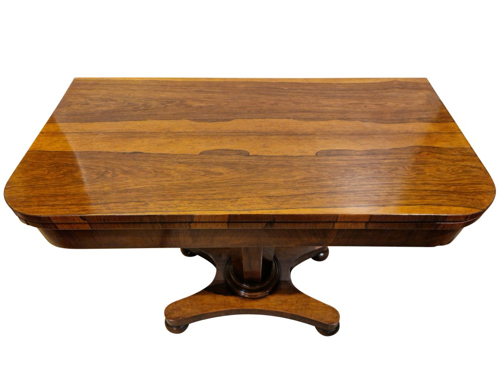 Early Victorian Rosewood Card Table View III