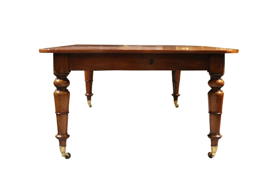 Mahogany 2 Leaf Extending Dining Table View II