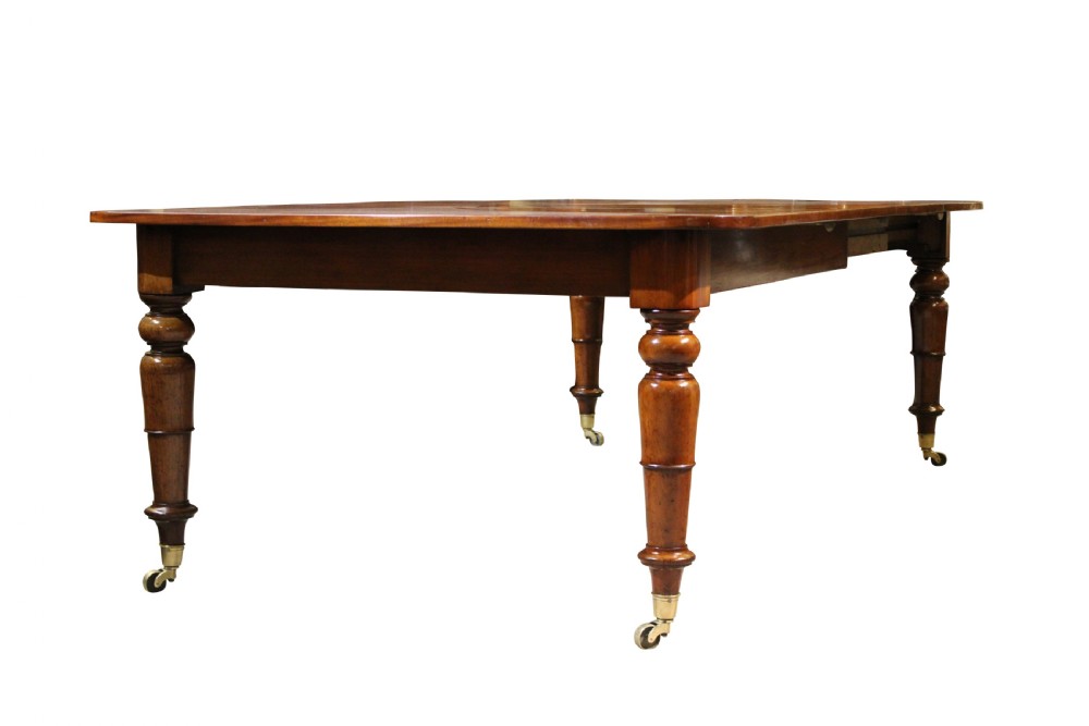 Mahogany 2 Leaf Extending Dining Table View IV