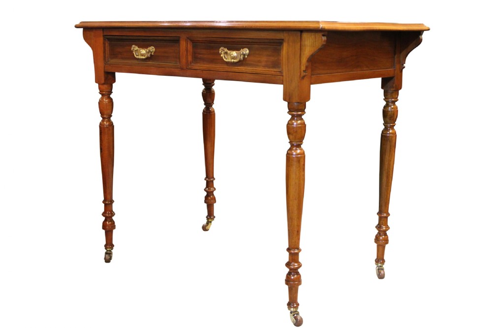 Fine Quality Small Walnut Ladies Writing Table View III