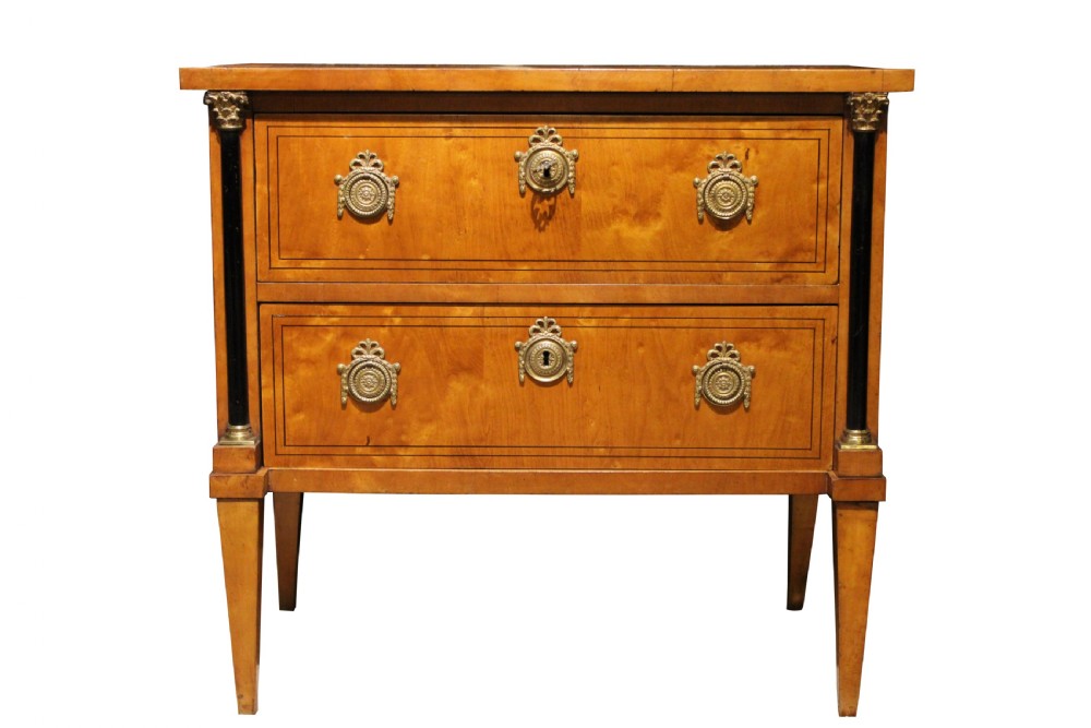 Pair of Maplewood Commode Chests View II